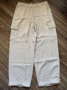 GAP Light Beige Cargo Drawstring Pants